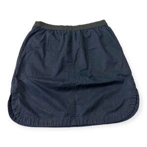 Gap Navy Blue Cotton Pull on Tailored pencil skirt, Size L